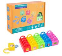 tysdyzgs Montessori Letter Lock-Picking Game, Color Recognition Early Education Puzzle Toys And Teaching AIDS,letters