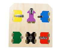tysdyzgs Montessori Lock-Picking Board, Daily Life Teaching Aid Early Education for Children's Hand-Eye Coordination