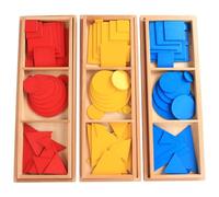 tysdyzgs Montessori Overlapping Geometric Shapes, Early Education Shape Recognition Teaching Aid Gifts