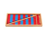 tysdyzgs Montessori Red Stick, An Early Education Color Recognition Puzzle Toy for Children in The Bedroom,Count sticks