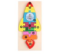 tysdyzgs Montessori Rocket Puzzle, A Toy Gift for Hand-Eye Coordination in Early Childhood Education
