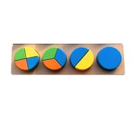 tysdyzgs Montessori Triangular Nested Columns, Shaped Matching Panel Puzzles Children's Educational Toys And Games,circle