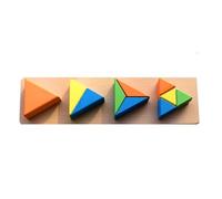 tysdyzgs Montessori Triangular Nested Columns, Shaped Matching Panel Puzzles Children's Educational Toys And Games,triangle