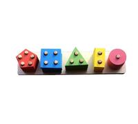 tysdyzgs Montessori Triangular Nested Columns, Shaped Matching Panel Puzzles Children's Educational Toys And Games,nested column