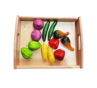 tysdyzgs Montessori Vegetable Matching, Children's Color Recognition Parent-Child Interactive Grasping Training,vegetables