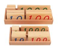 tysdyzgs Montessori Wooden 1-9000 Cards, Children's Color Recognition Math Teaching Aid Cards Toys And Gifts,more