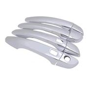 TYSMYXGS Car Door Handles Cover Exterior Scratch Protective Decor for Citroen C5 2017-2024 Front and Rear Handle Decoration Shell Outer Handles Covers(Silver,2 Smart Hole)
