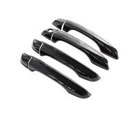 TYSMYXGS Car Front and Rear Exterior Door Handle Cover for Citroen for Berlingo K9 Door Handle Decoration Protective Cover Trim Outer Handles Covers(Black,0 Button)