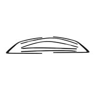 TYSMYXGS Car Weatherstrip Window Seal Belt for A5 S5 RS5 2017-2024 Exterior Cover Trim Strip Door Frame Molding Black Decor Styling Outer Seal Belt