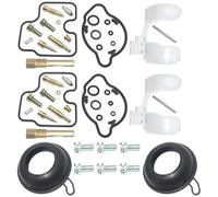 TYSMYXGS Carb Parts Motorcycle Carburetor Repair Kit For H&onda CB500S 1998-2002 CB 500 500S CB500 Fuel Float Parts Cylinder Carb Parts Carburetor Rebuild Repair Kit(Color 1)