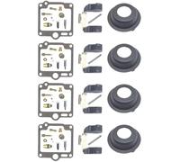 TYSMYXGS Motorcycle Carburetor Repair Kit For Y&amaha XJR1300 XJR1300SP 5EA 1998-2001 XJR 1300 Float Plunger Diaphragm Carb Repair Kits(Black 4)