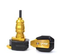 TYSMYXGS Motorcycle CNC Falling Protection Frame Slider Fairing Guard Crash Pad Protector For FZ6 FZ6S S2 For FAZER Crash Protection(Gold)