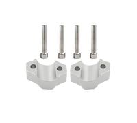 TYSMYXGS Motorcycle Handle Hand Bar Bars Rising For MT-10 FZ-10 2016-22 MT10 FZ10 MT 10 FZ Clamps Back Move Mount Adapter Handlebar Riser Bracket(Silver)