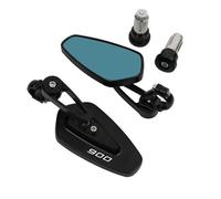 TYSMYXGS Rearview Mirrors Motorcycle Backview Mirrors Handlebar Bar End Mirror 7/8" 22MM Rearview Reversing Accessories For K&awasaki Z900 Z 900 1 Pair(BLACK,X-1)