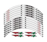 TYSMYXGS Rim Decals Motorbike Wheel Hun Stickers For APRILIA RSV4 RSV 4 Rim Tyre Decals Waterproof Stripes Tape Modification Decors Accessories Wheel Stickers(Color 1)