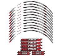 TYSMYXGS Rim Decals Motorcycle Wheel Stickers Reflective Stripes Tape For H&onda NC750X NC750 NC 750 X 750X 2014-2023 2020 2022 Rim Decals Wheel Stickers(Color 2)