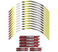 TYSMYXGS Rim Decals Motorcycle Wheel Stickers Reflective Stripes Tape For H&onda NC750X NC750 NC 750 X 750X 2014-2023 2020 2022 Rim Decals Wheel Stickers(Color 3)