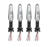 TYSMYXGS Turning Indicator Motorcycle Flowing Turn Signal Light For YZF R15 V2 V3 V4 R25 R3 R6S R6 R1 R7 R9 Nikon VMX V-MAX1700 Indicators Flasher Lamps Turn Signal Lights(4Pcs)