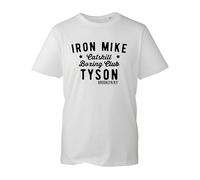 Tyson Boxing Mens T Shirt Cool Boxer Iron Mike Training Top Rocky Fashion Body Builders Top(11 Years, White)