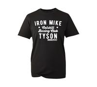Tyson Boxing Mens T Shirt Cool Boxer Iron Mike Training Top Rocky Fashion Body Builders Top(Black, 2XL)