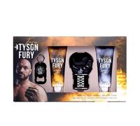 Tyson Fury Eau de Toilette Men's Aftershave Gift Set Spray (100ml) with 100ml Shower Gel + 100ml Body Lotion + Keyring