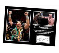 Tyson Fury Signed/Autographed Motivational Print (A4 Print 29.7cm x 21cm)