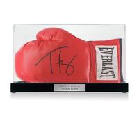 Tyson Fury Signed Boxing Glove. Display Case With Plaque