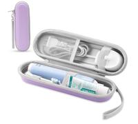 TYSORETY Toothbrush Travel Case for Oral-B/Oral-B Pro/Phlips Sonicare Electric Toothbrush, Portable Hard Shell Travel Case, Purple, Hard shell travel case