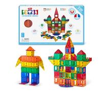 TYTAN Magnetic Tiles 220-Piece Building Set by ZURU - Colourful STEM Construction Toy with, for Kids Ages 3+