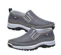Tytlyworth Mens Orthopedic Shoes - Men's Slip on Shoes with Arch Support | Breathable Sneakers for Outdoor Sports, Hiking, Walking Grey