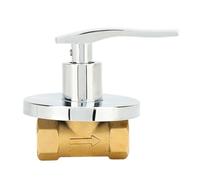 TYTOGE 1/2 Angle Valve, Premium Copper Leakage Proof Concealed Installation Water Stop Valve with Decorative Cup, for Kitchen Bathroom Faucet Showerhead Pipe