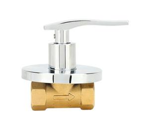 TYTOGE 1/2 Angle Valve, Premium Copper Leakage Proof Concealed Installation Water Stop Valve with Decorative Cup, for Kitchen Bathroom Faucet Showerhead Pipe