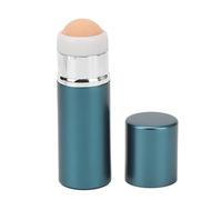 TYTOGE 2 in 1 Oil Absorbing Roller, Double Headed Foundation Brush with Volcanic Stone for Oil Control and Face Makeup, Retractable Design with Protection Cover (Blue)