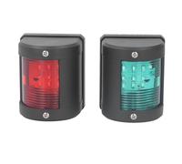 TYTOGE 2Pcs LED Navigation Light, Green Port Red Marine Boat Light 112.5 Degree Beam Angle IP54 12V 24VDC, with 2NM Visibility for Vessels up to 12 Meters