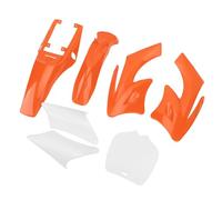 TYTOGE 7PCS Plastic Fairing Body Cover Kit, Shockproof Motorcycle Mudguard Replacement with Rugged ABS Construction, for Apollo Dirt Bike Chinese 2 Stroke (Orange)