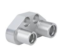 TYTOGE AC Compressor Adapter, Reliable Connection Durable High Strength Billet Aluminum Straight Adapter Rust Resistance for SD7B10 7176