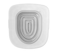 TYTOGE Cat Toilet Training Kit,Universal Reusable Cat Toilet Trainer for Pet Cleaning,Train Your Cat to Use The Toilet (White Tray, 1 Gray Inner Support)