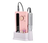 TYTOGE Cordless Rechargeable Electric Nail Drill, Low Noise | Metal, charging station type C, removal of acrylic gel, use in the salon at home when travelling, 80 120 180 bands,