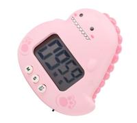 TYTOGE Cute Dinosaur Kids Timer, Large LCD Display Loud Alarm Digital Kitchen Timer with Magnetic Back, Countdown Stopwatch for Classroom Home Study Cooking (Pink)