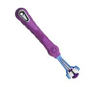 TYTOGE Dog and Cat Toothbrush, Multi Angle Design Pet Supplies 3 Sided Dog Toothbrush Safe Effective Cleaning Saving Your Time for Shop Use (Purple)