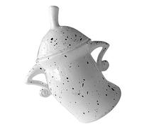 TYTOGE Food Canisters, PVC Drop Resistant Decorate Multi Purpose Stylish Easy To Store Teapot with Attitude for Christmas (White)