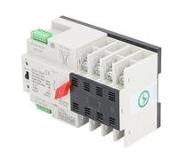 TYTOGE Generator Changeover Switch, 220VAC Dual Power Transfer Switch Safe Anti Aging PC Shell 4P for Shopping Malls for Power System (100A)