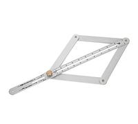 TYTOGE Goniometer Ruler, Multifunctional Diagonal Ceiling Profiler 4 Fold Corner Angle Finder with Unique Fastening Mechanism for Perfect Measurements on Wood, Tile, Drywall