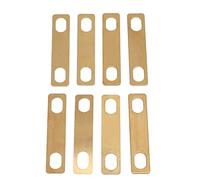 TYTOGE Guitar Neck Shim, 8Pcs Brass Spacers 0.2mm 0.5mm 1mm for Neck Angle Adjustment, with 3 Thickness Sizes for Electric Guitar Bass Repair