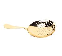 TYTOGE Julep Strainer, Stainless Steel Filter Tool (Gold Plating) | Durable, Easy to Clean, Ice and Fruit Filtering, Ergonomic Handle