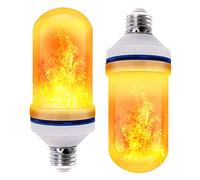 TYTOGE LED Flame Light Bulbs,Flickering Fire Light Bulbs with Upside Down Effect,Flame Bulbs for Festival Hotel Bar Party Decoration (C)