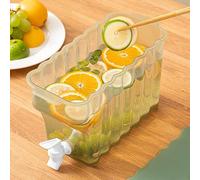 TYTOGE Plastic Beverage Dispenser, Heavy Calibre High Capacity Refrigerator Cold Kettle Sealed Preservation Easy to Clean for Home (Green Spider)