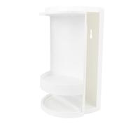 TYTOGE PP 2 Tier 360 Degree Rotating Bathroom Corner Shelf, Countertop Organizer with Splash Proof Design for Skincare Cosmetics (White)