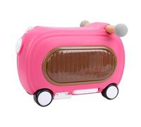 TYTOGE Ride On Luggage Multi Modes Anti Tipping Over 20L Ride On Toddler Rolling Suitcase with Wheels Muisc Lights for Travel (Rose Red)