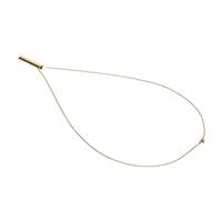 TYTOGE Stainless Steel Mindful Breathing Necklace, Reduces Stress Anxiety Relief Portable Breathwork Tool with 5-10-10 Breathing Guide for Women Men (Gold)